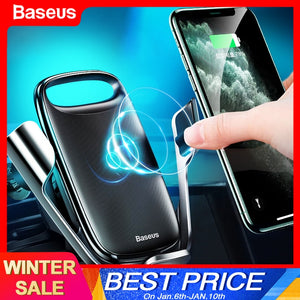 Baseus 15W Qi Wireless Car Charger For iPhone 11 Fast Car Wireless Charging Holder For Samsung S9 Xiaomi Mi 9 Induction Charger